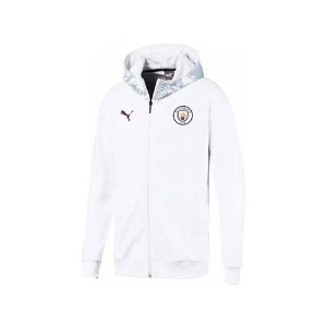 [해외][Order] 19-20 Manchester City Casuals Zip/Thru Hoody Jacket - Puma White