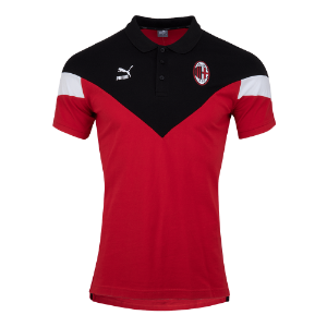 19-20 AC Milan Iconic MCS Polo Shirt - Red
