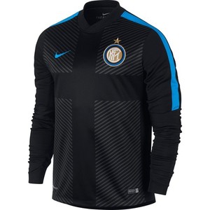 [Order] 14-15 Inter Milan  LS Pre-Match Training Jersey - Black
