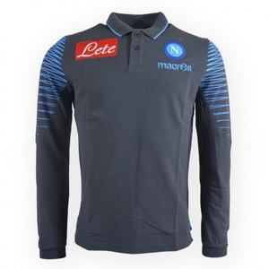 [Order] 14-15 Napoli Official LS Cotton Polo Shirt - Dark Grey