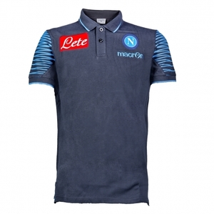 [Order] 14-15 Napoli Official Cotton Polo Shirt (Dark Grey) - KIDS