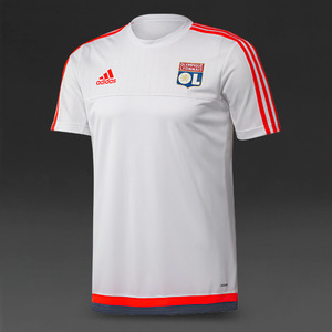 [해외][Order] 15-16 Lyon Training jersey (White/Solar Red/Night Marine) - adizero