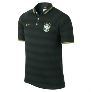 [Order] 14-15 Brasil (CBF) Authentic League Polo Shirt - Black