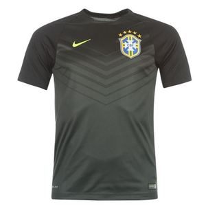 [Order] 14-15 Brasil (CBF) Pre-Match Training Shirt - Black