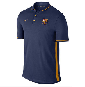[해외][Order] 15-16 Barcelona Authentic Polo Shirt - Loyal Blue