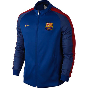 [해외][Order] 16-17 Barcelona Boys Authentic Track Jacket (Sport Royal/Gym Red/University Gold) - KIDS
