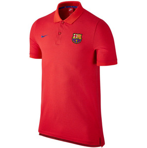 [해외][Order] 16-17 Barcelona Authentic Slim Polo (Light Crimson/Prime Red/Game Royal)
