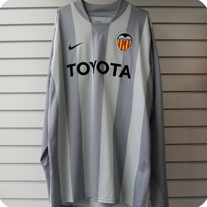 07-08 Valencia GK L/S (Authentic Player Jersey) - Grey
