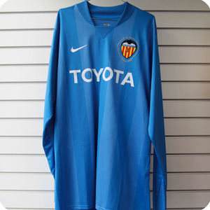 07-08 Valencia GK L/S (Authentic Player Jersey) - Blue